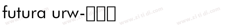 futura urw字体转换